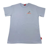 Propaganda T-Shirt Crew Neck Solid Color With Light Blue Print For Boys