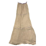 La Stupenderia Beige Plain Strapless Dress For Girls
