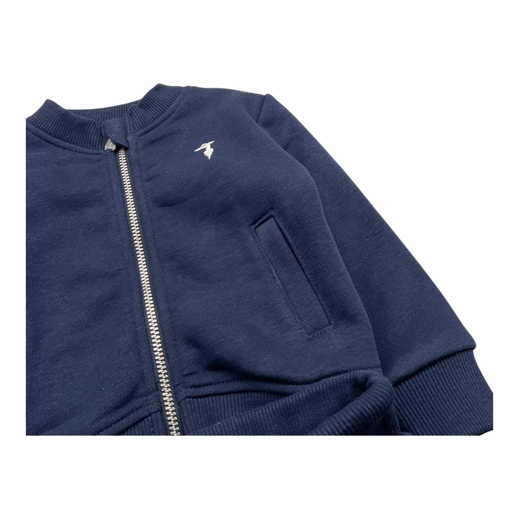 TRUSSARDI completo 2pz felpa-pantalone tinta unita Blu per Neonato TIA25019CF BLU TRUSSARDI 