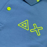 Suns68 Polo Mezza Manica Tinta Unita per Bambino CPA35322 AZZURRO SUNS68 