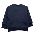 DSQUARED2 felpa chiusa girocollo tinta unita con logo Blu per Neonato DQ2501 BLU DSQUARED2 