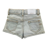 Vicolo Short Solid Color With Adjustable Waistline Blue For Baby Girl