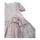 M+E' Abito Mezza Manica Fantasia A Righe per Neonata UE1820N BIANCO/ROSA M+E' 
