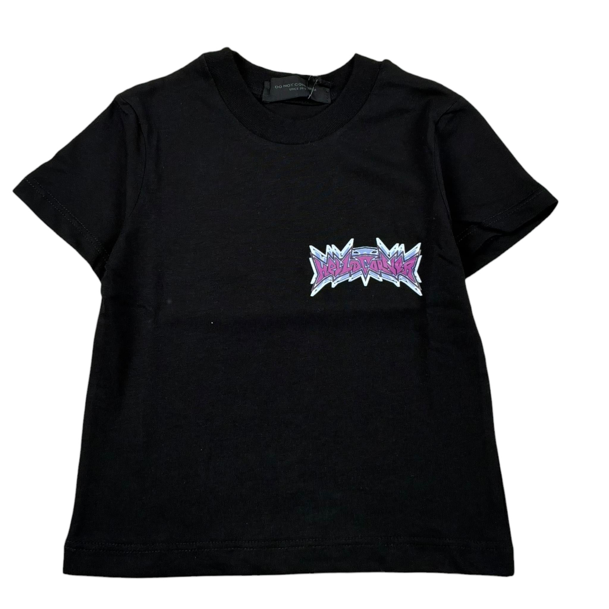 Do Not Conform T-Shirt Girocollo Tinta Unita con Stampa  per Neonato DTS002N NERO DO NOT CONFORM 