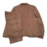 Over-D Complete Ceremony 2 Piece Jacket-Pants Brown For Boys