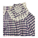 LOUISE MISHA abito tinta unita con fantasia a quadri Lilla per Bambina GRIW24S0186 LILLA LOUISE MISHA 