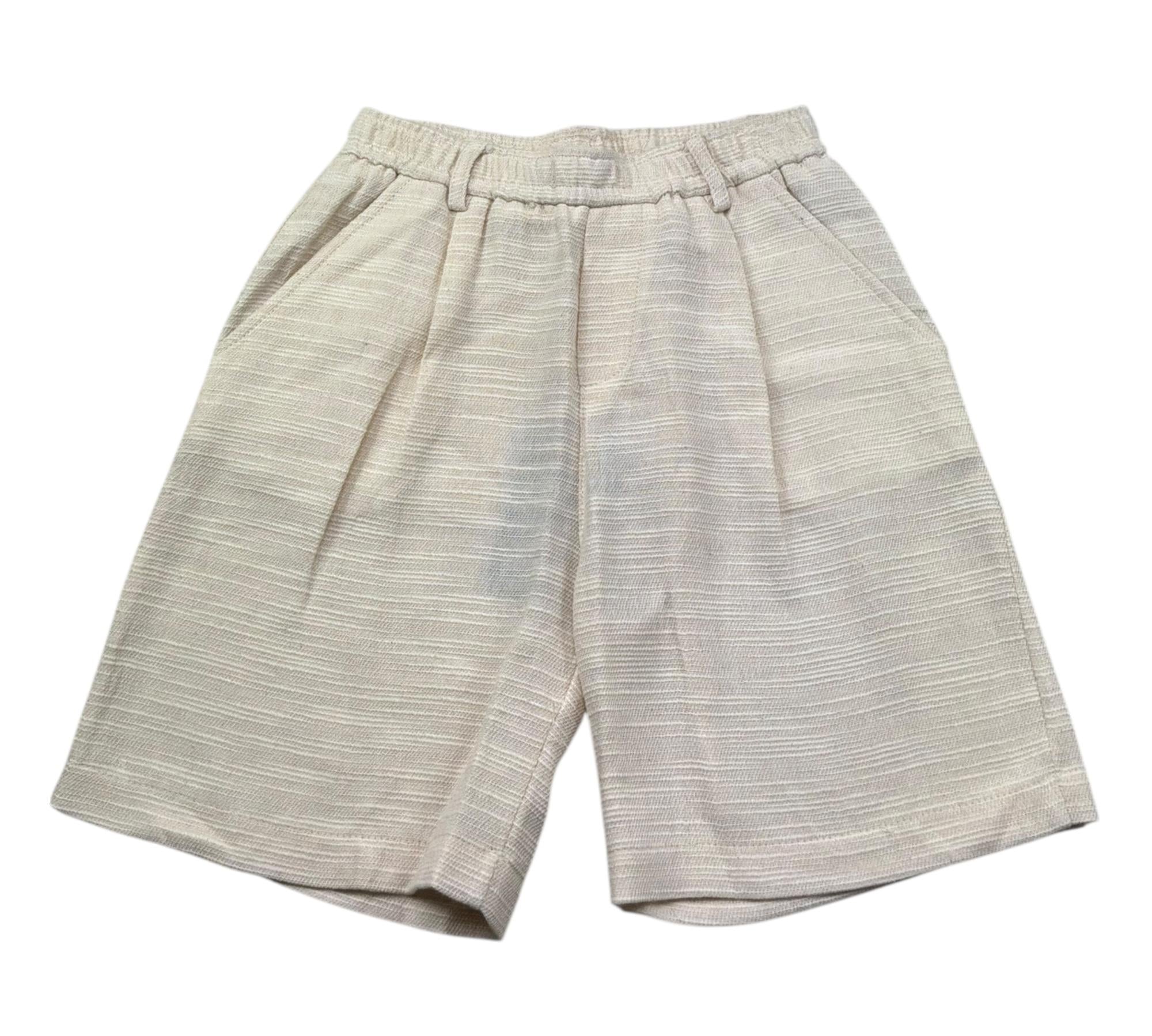 Paolo Pecora Bermuda Tinta Unita con Elastico In Vita per Bambino PP4380 SABBIA PAOLO PECORA 