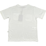 Paolo Pecora T-Shirt Girocollo Tinta Unita con Taschini per Bambino PP4351 BIANCO PAOLO PECORA 