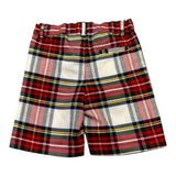 LITTLE BEAR bermuda tinta unita con fantasia scozzese Bianco per Neonato 5258N BIANCO LITTLE BEAR 