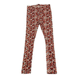 Name.It Solid Color Leggings With White Floral Pattern For Girls