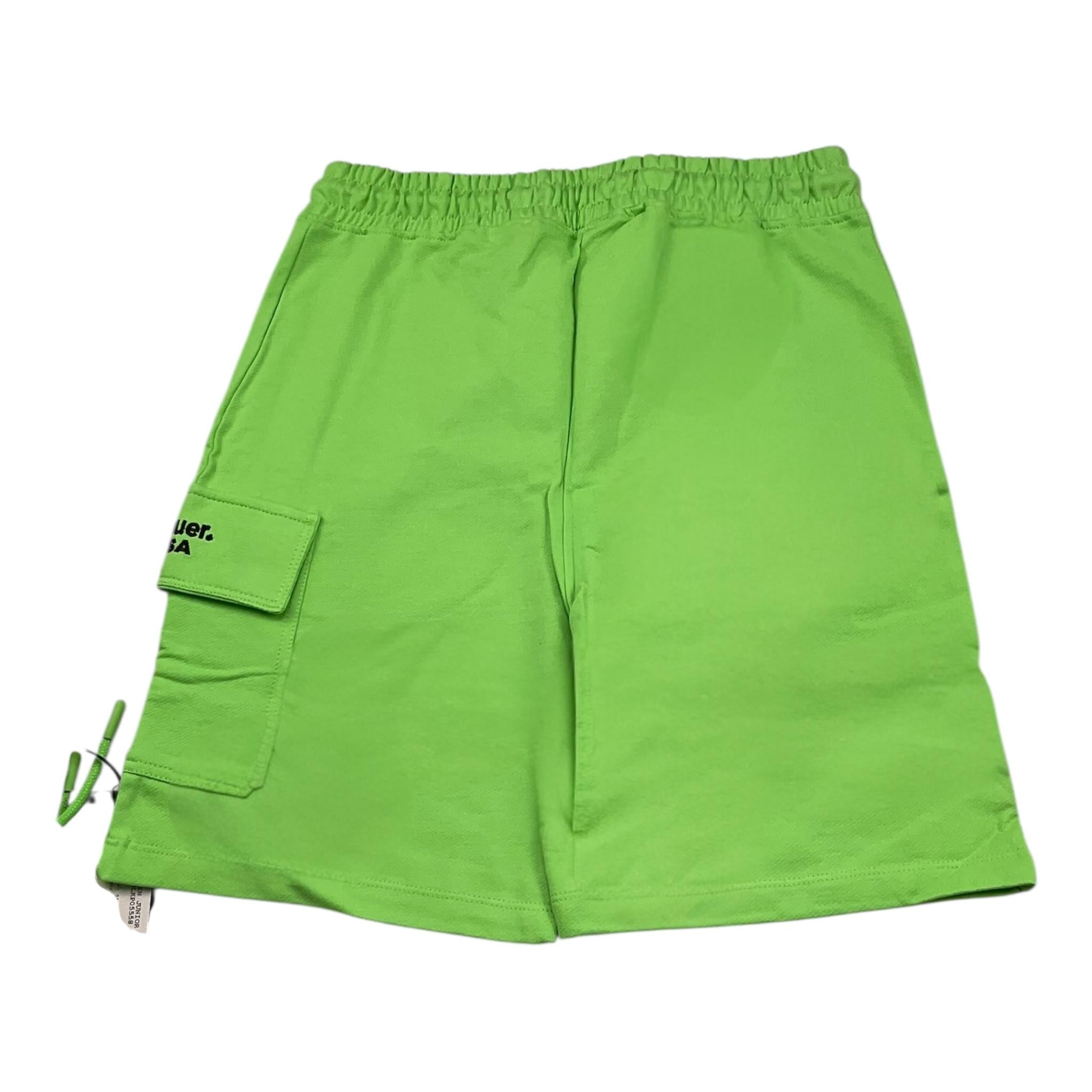 Blauer Bermuda Tinta Unita con Elastico In Vita per Bambino 25SBLKP05558 VERDE BLAUER 