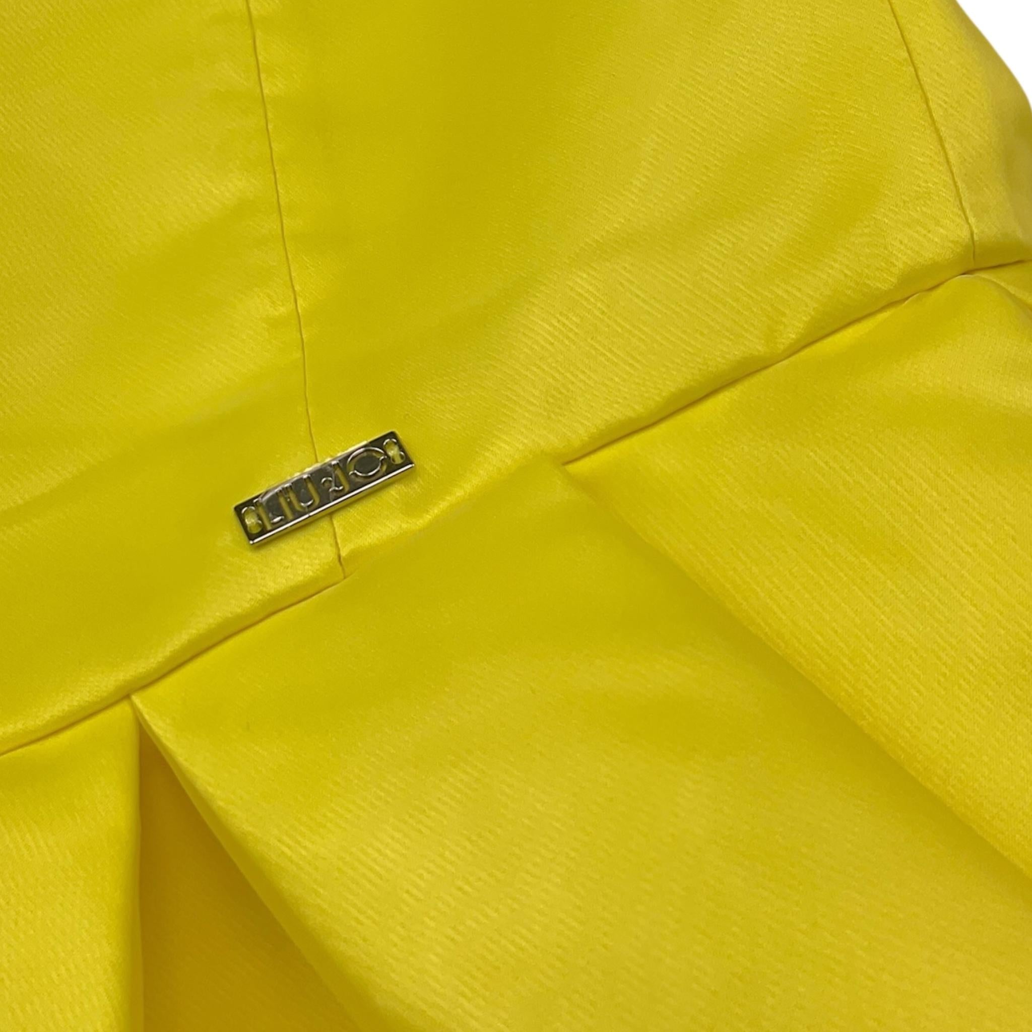 Liu Jo Abito Tinta Unita Giromanica con Tulle per Bambina GA4167 GIALLO LIU JO 