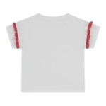 Guess T-Shirt Girocollo Tinta Unita con Stampa per Bambina K5RI12K6YW4 BIANCO GUESS 