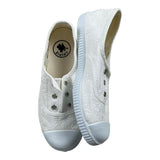 Chipie Sneakers Embroidered With Rubber Sole White For Girls