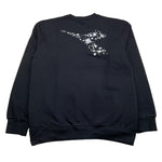 DIADORA felpa chiusa girocollo tinta unita con logo Nero per Bambina F4DIJGSW049X NERO DIADORA 