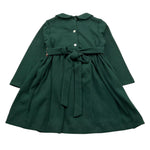 MALVI & CO abito manica lunga tinta unita cn ricami Verde per Bambina FCCM005VEII VERDE MALVI & CO 