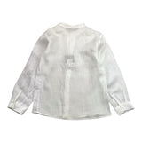 Little Bear Camicia Tinta Unita con Colletto Coreano per Bambino 8222 BIANCO LITTLE BEAR 