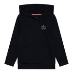 TOMMY HILFIGER felpa tinta unita con cappuccio e stampa Blu per Bambino KB0KB09193 BLU TOMMY HILFIGER 
