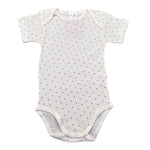 Babyvip Body Tinta Unita con Microfantasia per Neonata J1694 PANNA BABYVIP 