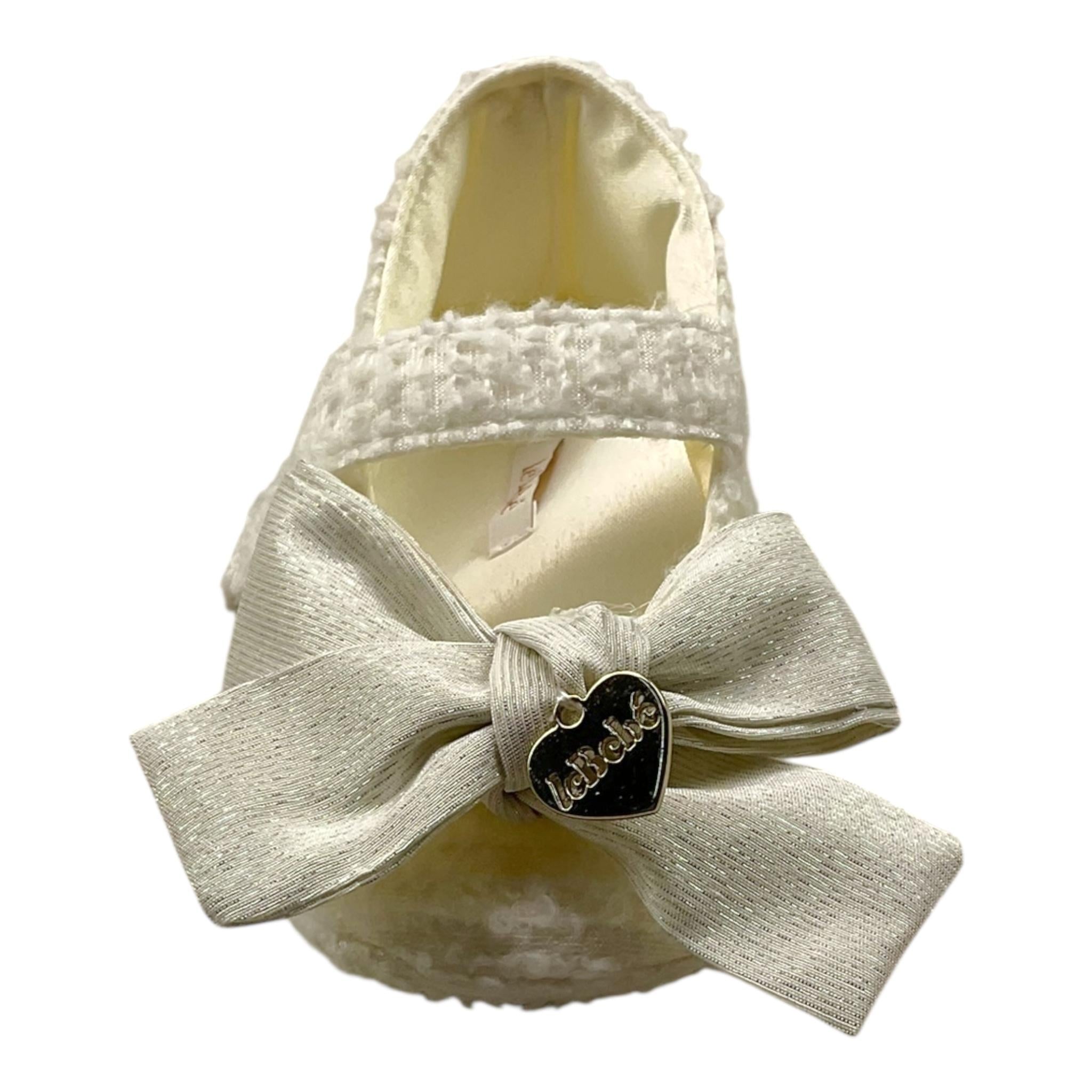 LE BEBE' ballerine tinta unita con fiocco Bianco per Neonata LBG4258 BIANCO LE BEBE' 