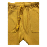 Zhoe &amp; Tobiah Solid Color Elastic Waist Bermuda Shorts Mustard For Baby