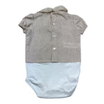 Le Bebe Body Camicia Mezza Manica Tinta Unita per Neonata LBG6382 BEIGE LE BEBE 