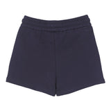 Chloe' Shorts In Solid Color Tracksuit With Blue Appliques For Girls