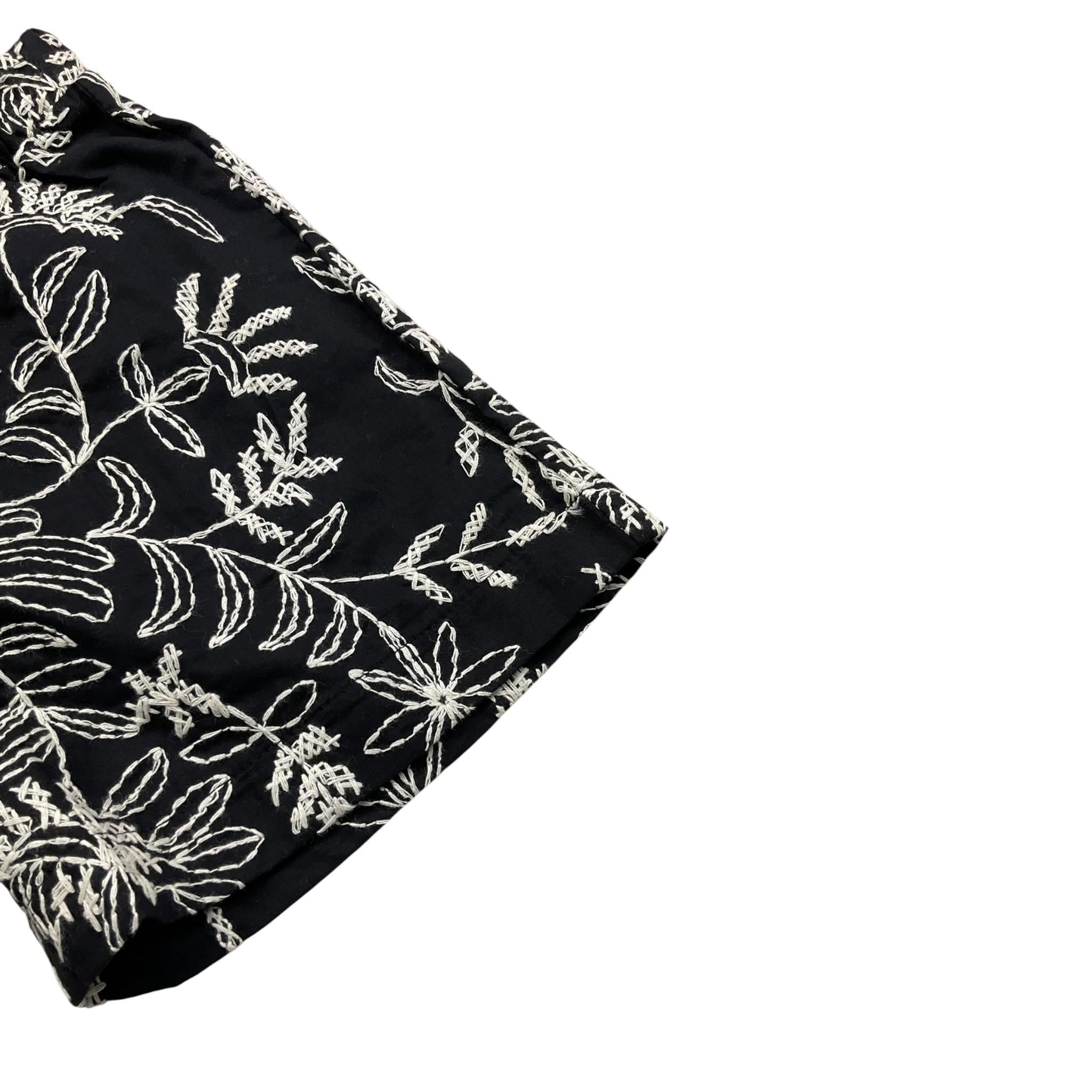 Dixie Short Bicolore con Ricami E Elastico In Vita per Bambina RE20084G74 BIANCO/NERO DIXIE 