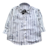 Cesare Paciotti Camicia Manica Lunga Tinta Unita con Logo per Neonato CMP5159BX BIANCO CESARE PACIOTTI 