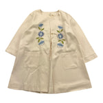 Babe & Tess Giacca Tinta Unita con Ricami Fiori per Bambina 115181133 PANNA BABE & TESS 