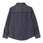 Fay Camicia Tinta Unita Manica Lunga con Fantasia A Righe per Bambino FW5P60 BLU FAY 