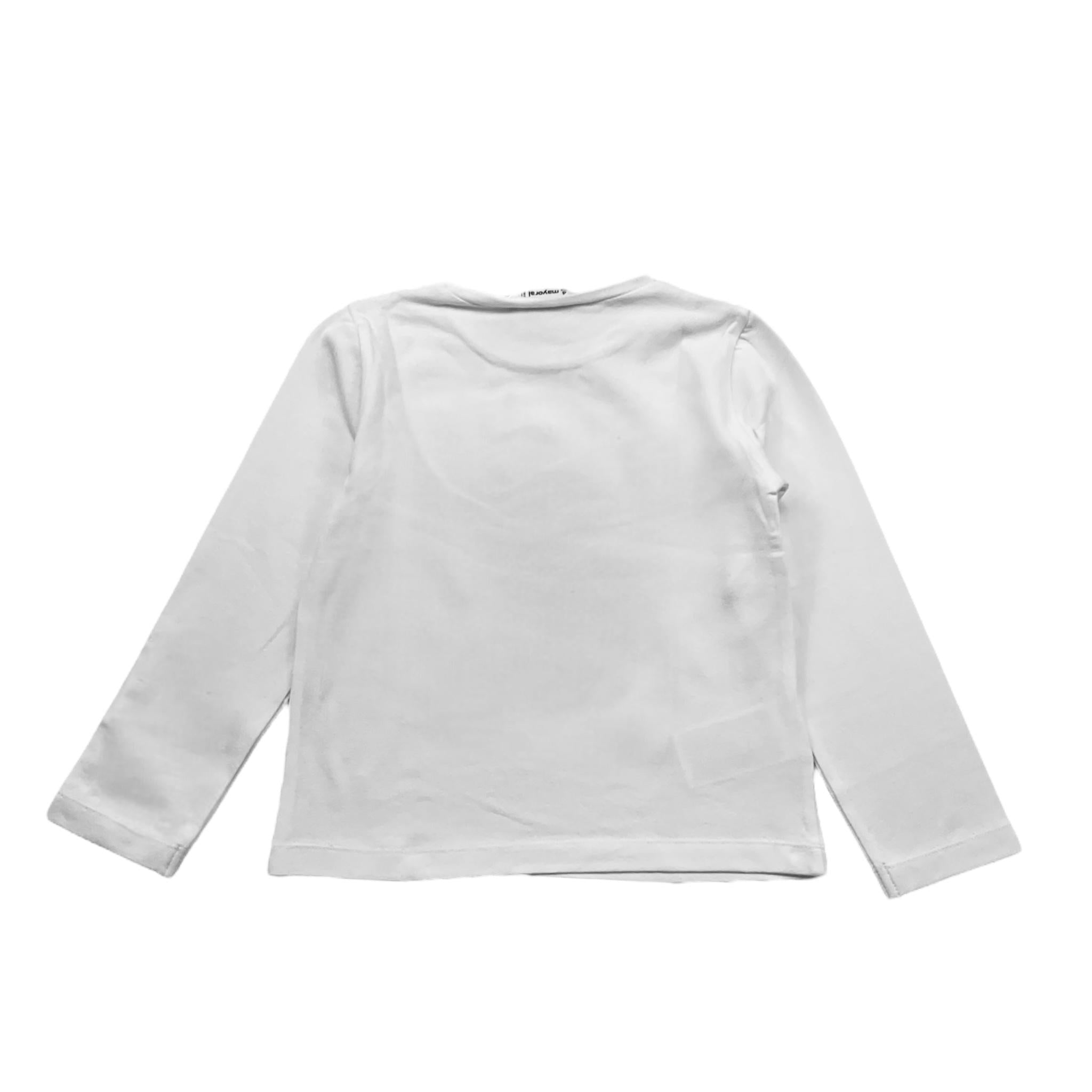 MAYORAL shirt girocollo tinta unita con stampa Bianco per Neonato 4068XN BIANCO MAYORAL 