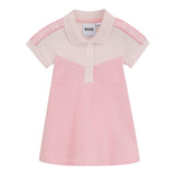 Boss Abito Mezza Manica Tinta Unita per Neonata J521866 ROSA BOSS 