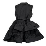 Vicolo Abito Giromanica Tinta Unita per Bambina 3146V00252 NERO VICOLO 