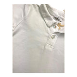 Zero Ampere Polo Half Sleeve Solid Color White For Boys