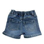 Moschino Short Tinta Unita In Denim per Neonata MUQ01P BLU MOSCHINO 