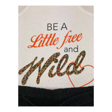 Yours Girl Two-Tone White/Black Tank-Short Set For Girls