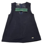 LE BEBE' abito giromanica tinta unita cn fiocco Blu per Neonata LBG6108 BLU LE BEBE' 