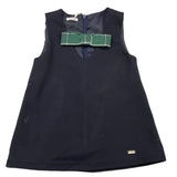 LE BEBE' abito giromanica tinta unita cn fiocco Blu per Neonata LBG6108 BLU LE BEBE' 