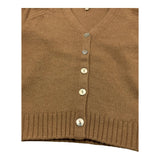 MALVI & CO cardigan tinta unita scollo a v Beige per Bambina F23M001GFLL BEIGE MALVI & CO 