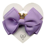 Angel'S Face Solid Color Purple Bow Brooch For Girls