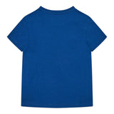 Guess T-Shirt Girocollo Tinta Unita con Stampa per Bambino N5RI00K8HM4JX BLU GUESS 