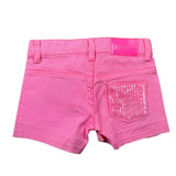 Billieblush Short In Denim Tinta Unita con Girovita Regolabile per Bambina U21043J ROSA FLUO BillIEBLUSH 
