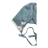 Paz Rodriguez Plain Hat With Laces Blue For Newborn