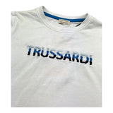 Trussardi T-Shirt Girocollo Tintta Unita con Stampa per Bambino TBP26073TS BIANCO TRUSSARDI 