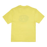 Diesel T-Shirt Crew Neck Solid Color With Contrast Logo Print Yellow For Boys
