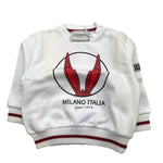 ICEBERG felpa tinta unita girocollo con stampa Bianco per Neonato MFICE5333B BIANCO ICEBERG 