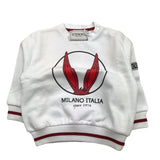 ICEBERG felpa tinta unita girocollo con stampa Bianco per Neonato MFICE5333B BIANCO ICEBERG 