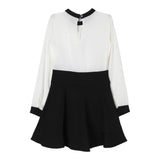 TWINSET abito bicolore con profili in contrasto Bianco/nero per Bambina 242GJ2113 BIANCO/NERO TWINSET 