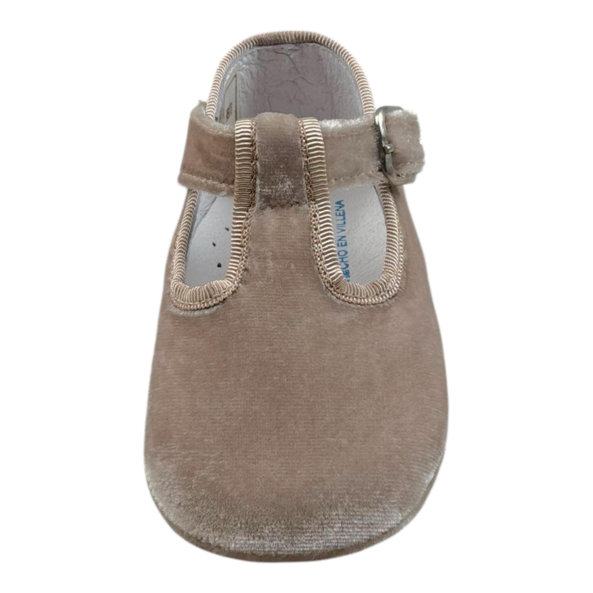Indice Bellerina In Velluto Tinta Unita per Neonata 323 BEIGE INDICE 